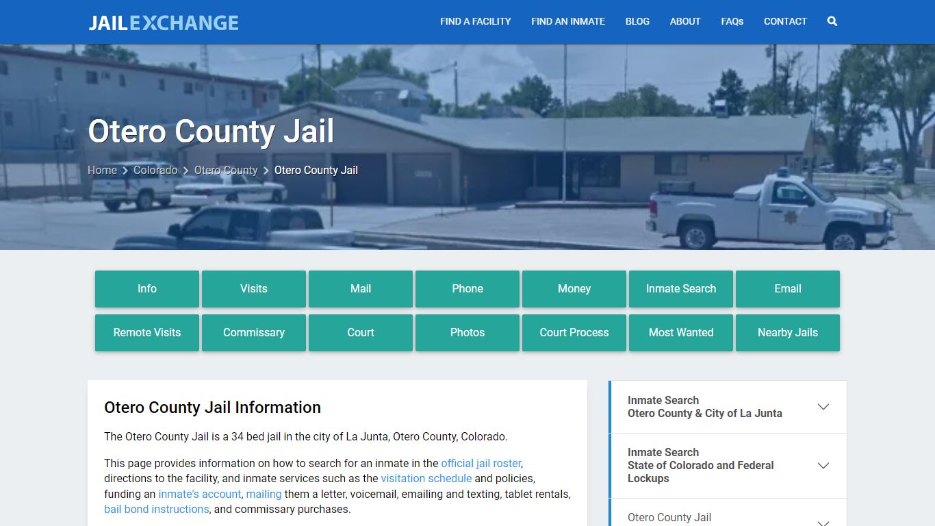 Otero County Jail, CO Inmate Search, Information